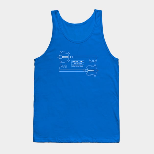 Keyblade Blueprint Tank Top by kaeru